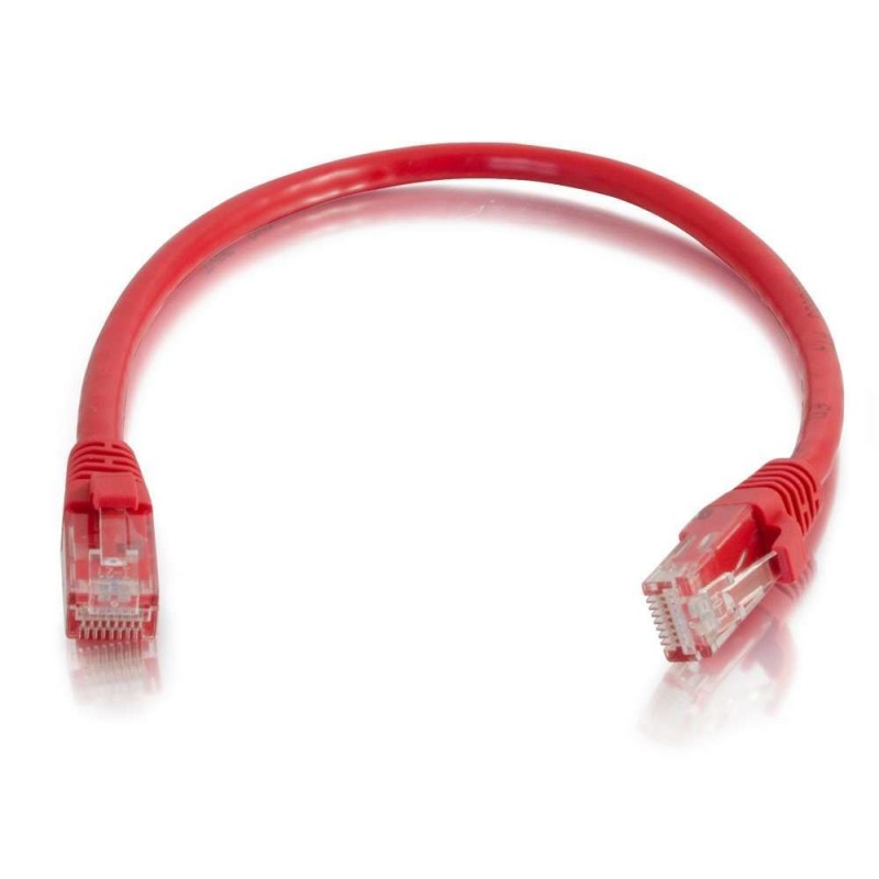 C2G 83449 cavo di rete Rosso 3 m Cat6 U/UTP [UTP] (3m Cat6 Booted Uns