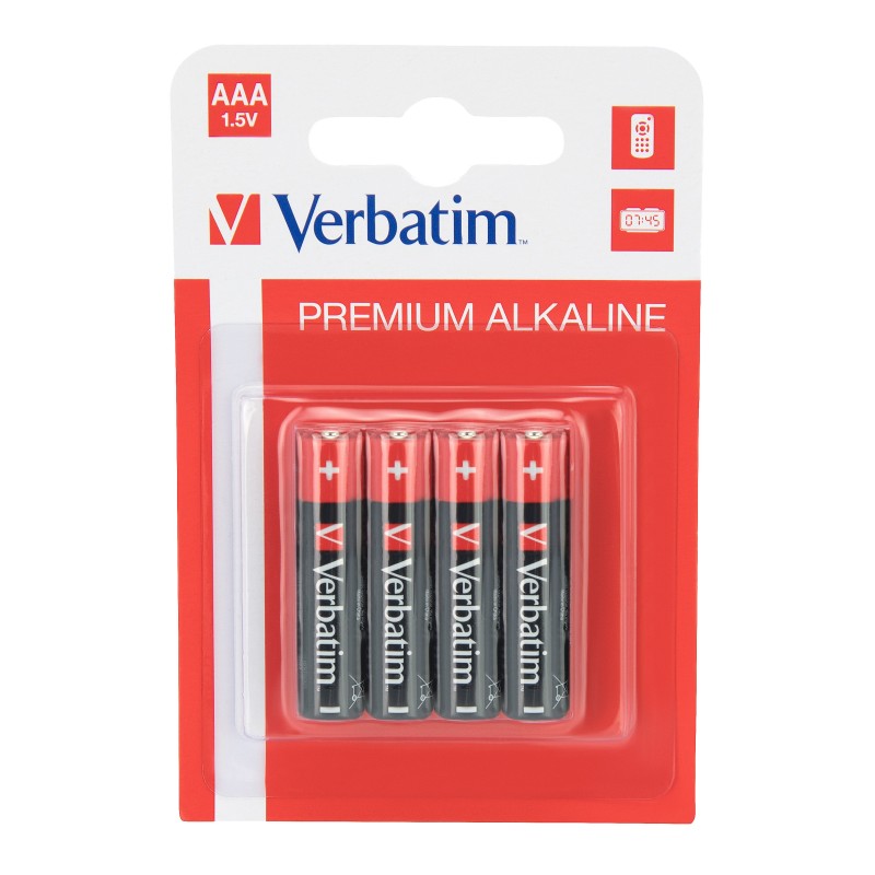 Verbatim Batterie alcaline AAA (PACK 4 PILES AAA - LR03 ALKALINE)