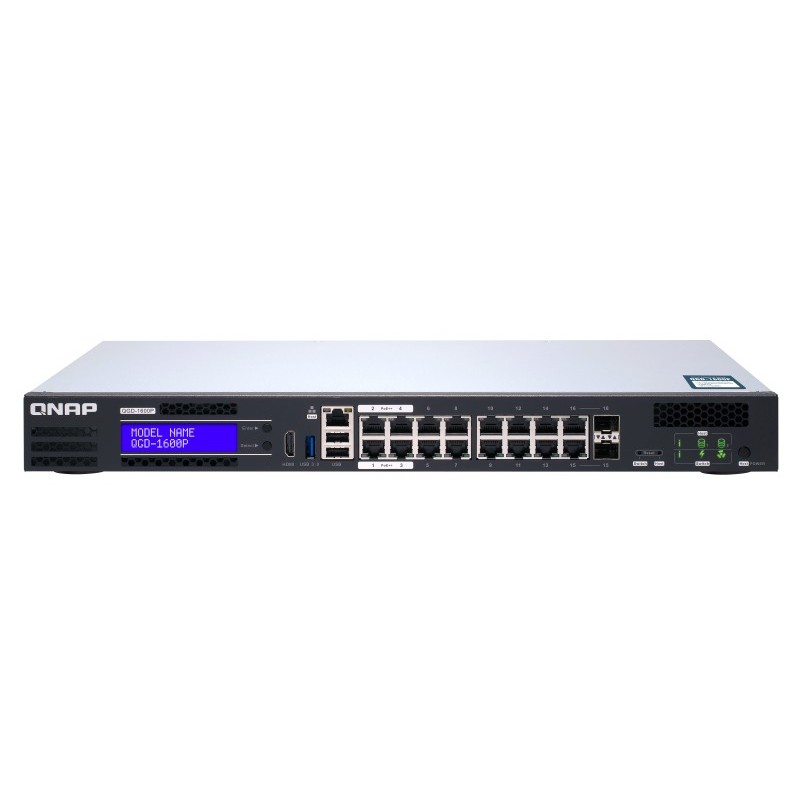 QNAP QGD-1600P Gestito Gigabit Ethernet [10/100/1000] Supporto Power 