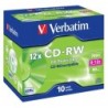 Verbatim CD-RW 12x 700 MB 10 pz (VERBATIM CD-RW SERL 700MB 12X SCRATC