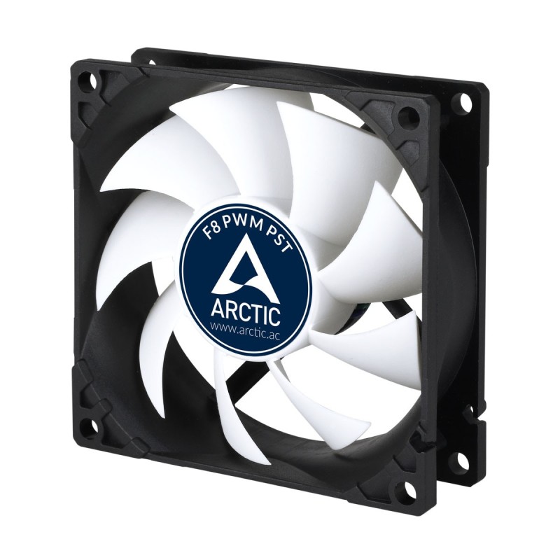 ARCTIC F8 PWM PST Case per computer Ventilatore 8 cm Nero, Bianco 1 p