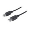 Manhattan 333368 cavo USB 1,8 m USB 2.0 USB A USB B Nero (USB-A TO US