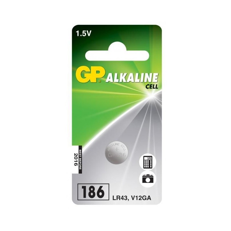 ALKALINE BUTTON CELL LR43