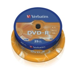 Verbatim 43667 4,7 GB DVD-R 25 pz (VERBATIM DVD-R 16X 25PK SPINDLE 4.