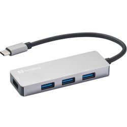 Sandberg 336-32 hub di interfaccia USB 32 Gen 1 31 Gen 1 Type-C 5