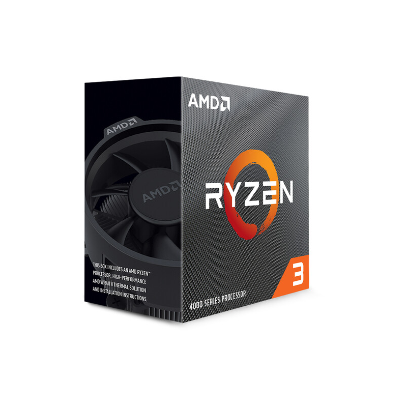 AMD CPU RYZEN 3 4100 400GHZ 4 CORE SKT AM4 CACHE 6MB 65W WRAITH STEA