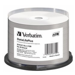 Verbatim DataLifePlus 4,7 GB DVD-R 50 pz (Verbatim 4.7GB DVD-R AZO 16