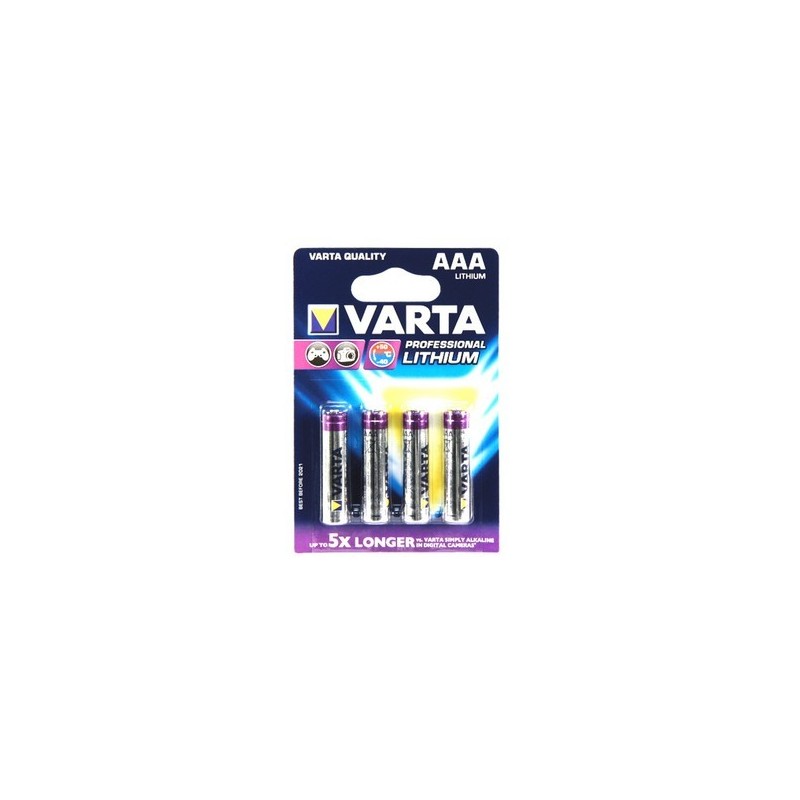 Varta Ultra Lithium AAA Blister 4 (Professional Lithium AAA - Profess