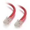 C2G 83080 cavo di rete Rosso 0,5 m (C2G Cat5e Non-Booted Unshielded [