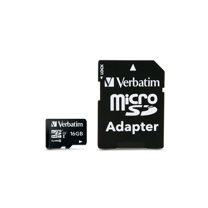 Verbatim Premium 16 GB MicroSDHC Classe 10 (16GB Verbatim Premium U1 