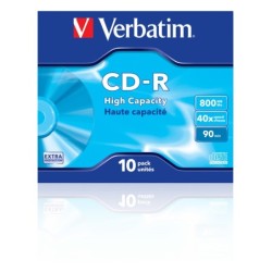 Verbatim CD-R High Capacity 800 MB 10 pz (VERBATIM CD-R 800MB 40X EXT