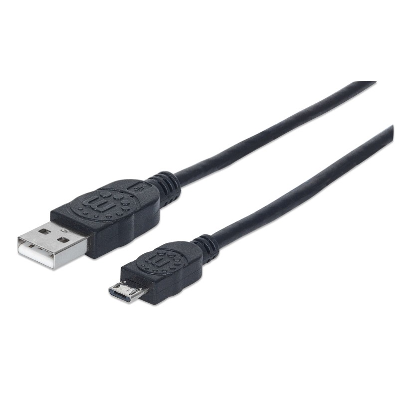 Manhattan 325677 cavo USB 0,5 m USB 2.0 USB A Micro-USB B Nero (USB-A