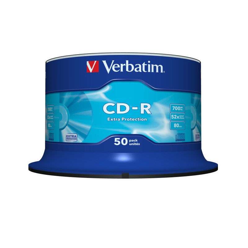 Verbatim CD-R Extra Protection 700 MB 50 pz (Verbatim CD-R 52x 50pk S