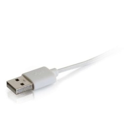 C2G 86051 cavo Lightning 1 m Bianco (C2G USB A Male to Lightning Male