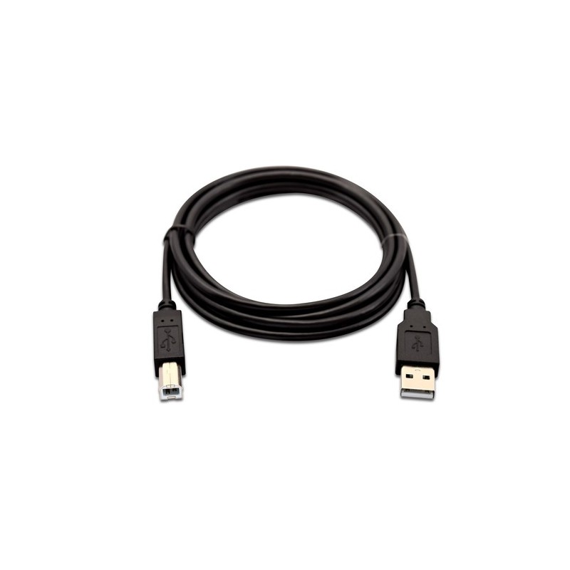 V7 Cavo USB nero da USB 20 A maschio a USB 20 B maschio 2m 66ft