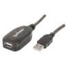 Manhattan 150958 cavo USB 20 m USB 2.0 USB A Nero (USB-A CABLE 20M MA