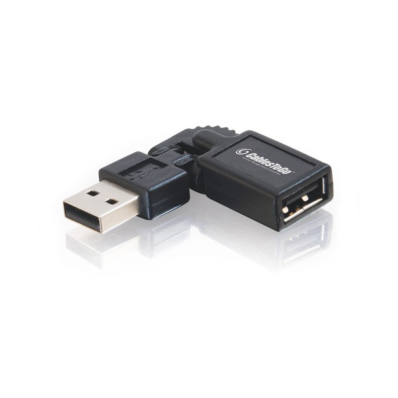 C2G USB A Male to A Female Adapter Nero (CablesToGo FlexUSB A Male to