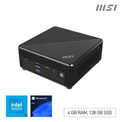 MSI Cubi N ADL-N100 FS 4GB 128GB W11P Intel&Acirc;&reg; N DDR4-SDRAM HDD+SSD 