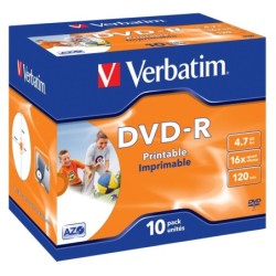 Verbatim 43521 DVD vergine 4,7 GB DVD-R 10 pz (Verbatim DVD-R AZO 4.7