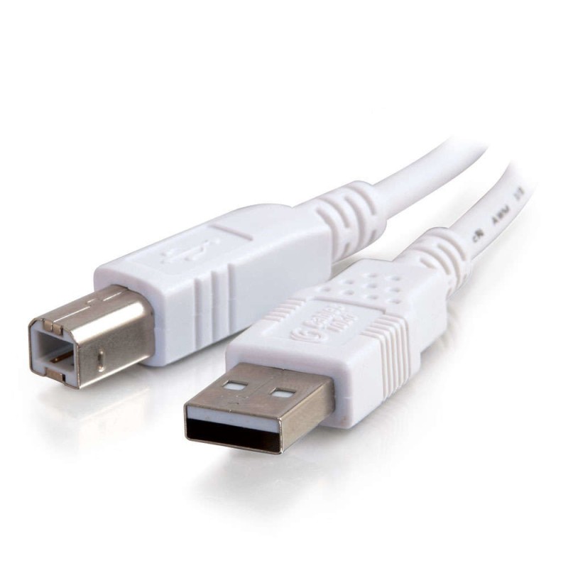 C2G 81561 cavo USB 2 m USB 2.0 USB A USB B Bianco (Cables To Go 2m US