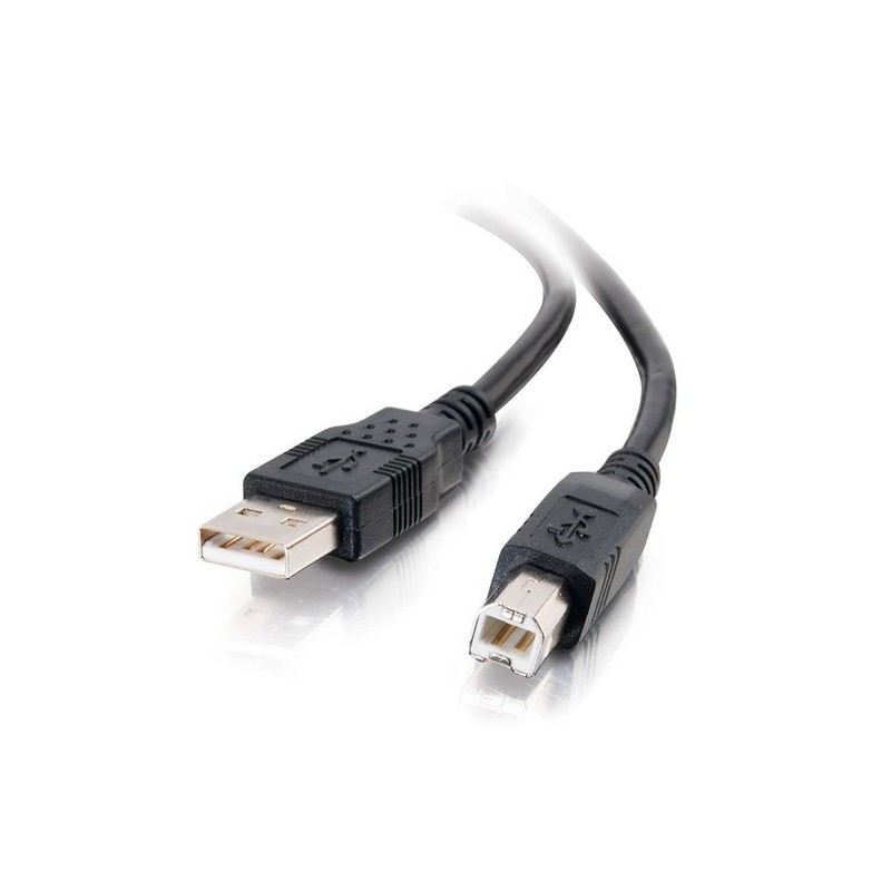 C2G Cavo USB 2.0 A/B, 1 m - Nero [3,3 piedi] (C2G 1m USB 2.0 A/B Cabl