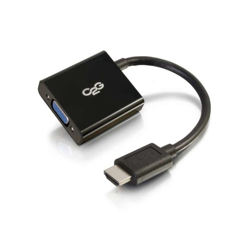 C2G 80500 cavo e adattatore video 0,2 m HDMI VGA [D-Sub] Nero (HDMI[R