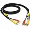 C2G 3m Value Series 4-In-1 RCA-Type/S-Video Cable Nero (C2G - Value S