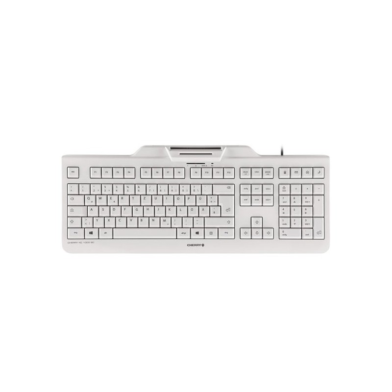 CHERRY KC 1000 SC tastiera USB QWERTY Inglese UK Grigio (KC 1000 SMAR