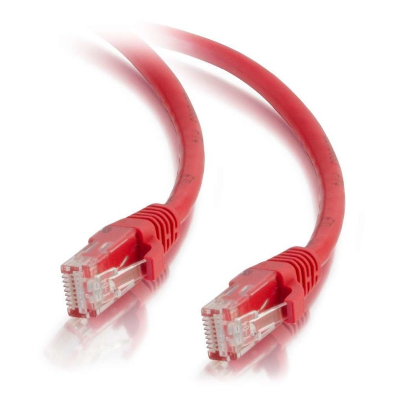 C2G 83223 cavo di rete Rosso 2 m Cat5e U/UTP [UTP] (C2G Cat5e Booted 