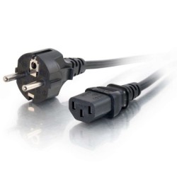 C2G 5m Power Cable Nero CEE7/7 Accoppiatore C13 (C2G Universal Power 