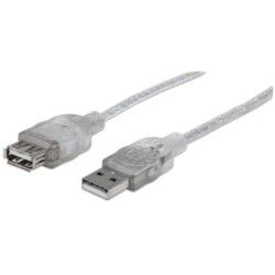 Manhattan 340496 cavo USB 3 m USB 2.0 USB A Argento (USB-A CABLE 3M M