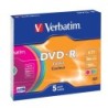 Verbatim DVD-R Colour 4,7 GB 5 pz (Verbatim DVD-R AZO 4.7GB 16X Colou