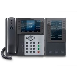 POLY Edge E500 telefono IP Nero 12 linee IPS (Edge E500 IP Phone) - V