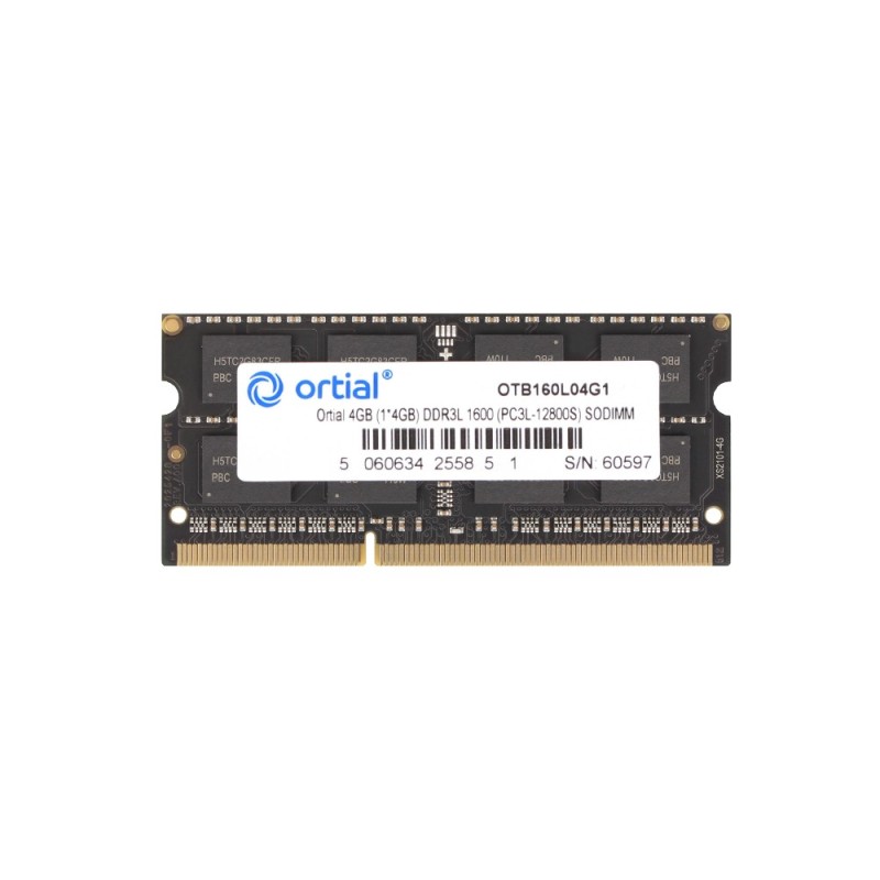 Ortial OTB160L04G1 memoria 4 GB 1 x 4 GB DDR3L 1600 MHz (ORTIAL 4GB [