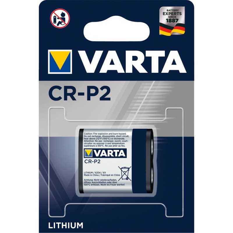 Varta -CRP2 (Lithium Photo CR-P2 6V - Professional - Warranty: 12M)