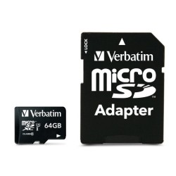 Verbatim Pro 64 GB MicroSDXC UHS Classe 10 (VERBATIM SDXC 64GB PRO CL