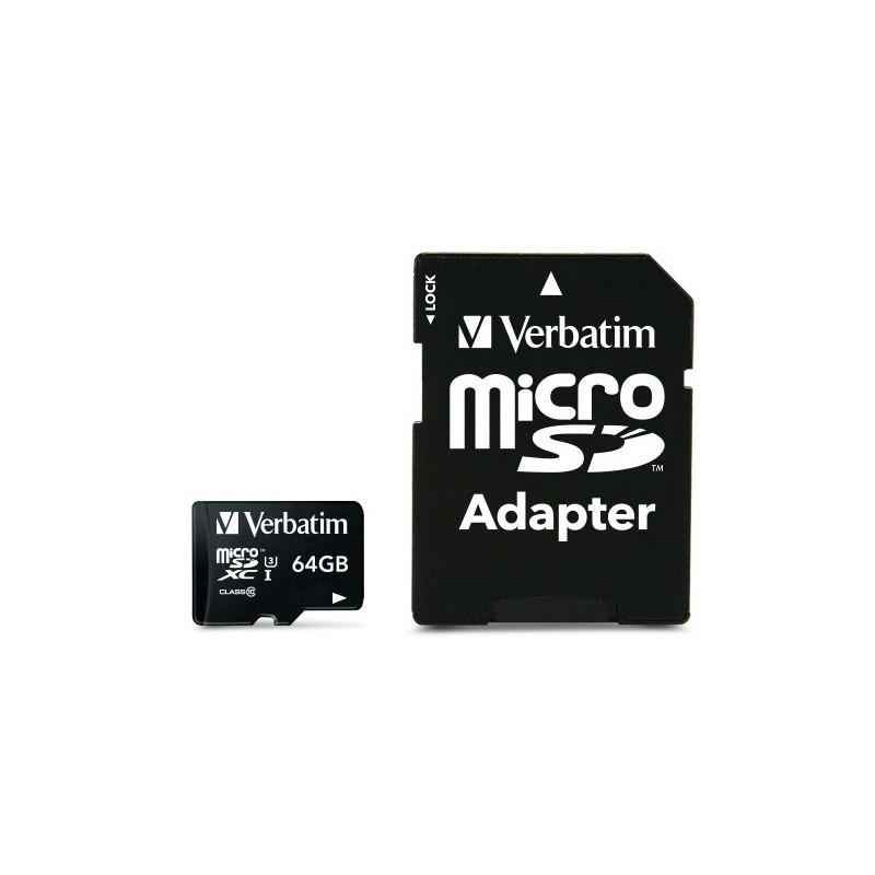 Verbatim Pro 64 GB MicroSDXC UHS Classe 10 (VERBATIM SDXC 64GB PRO CL