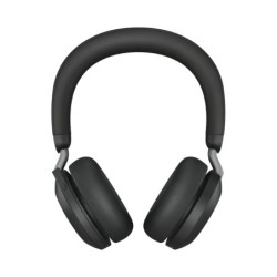 Jabra Evolve2 75, Link 380a MS DUO, Black con stand di ricarica