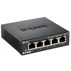 D-Link DGS-105 Non gestito Nero (5-Port Gigabit Unmanaged Desktop Swi