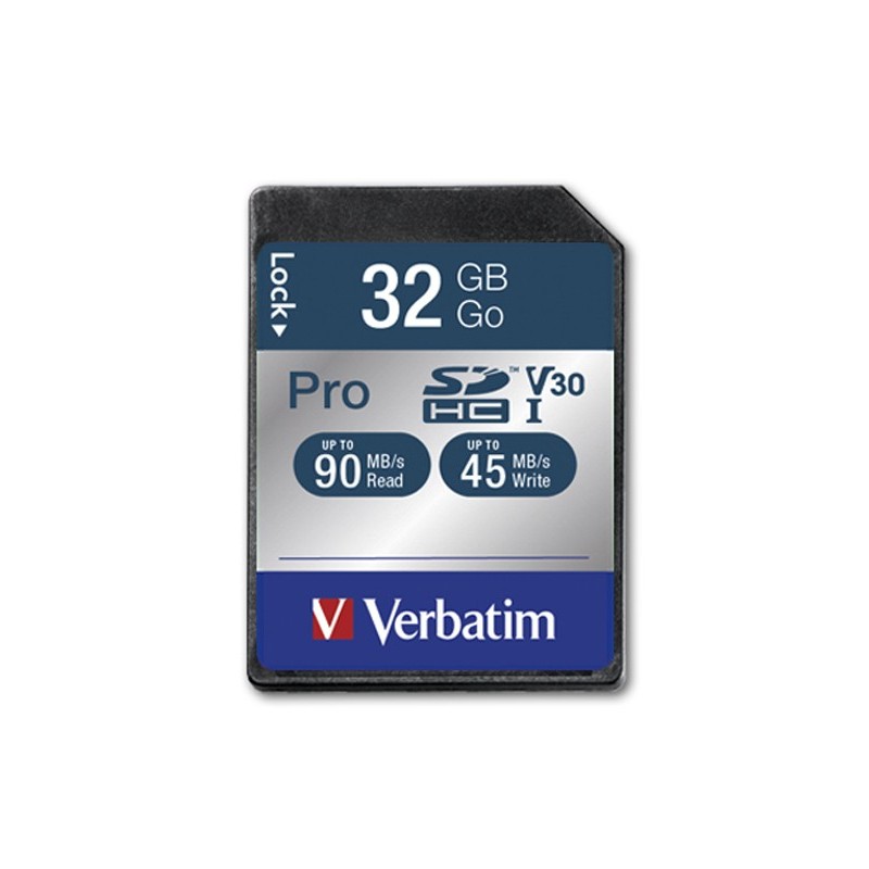 Verbatim Pro 32 GB SDHC UHS Classe 10 (Verbatim Pro SDHC U3 32GB SD C