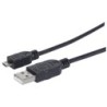 Manhattan 307178 cavo USB 1,8 m USB 2.0 USB A Micro-USB B Nero (USB-A