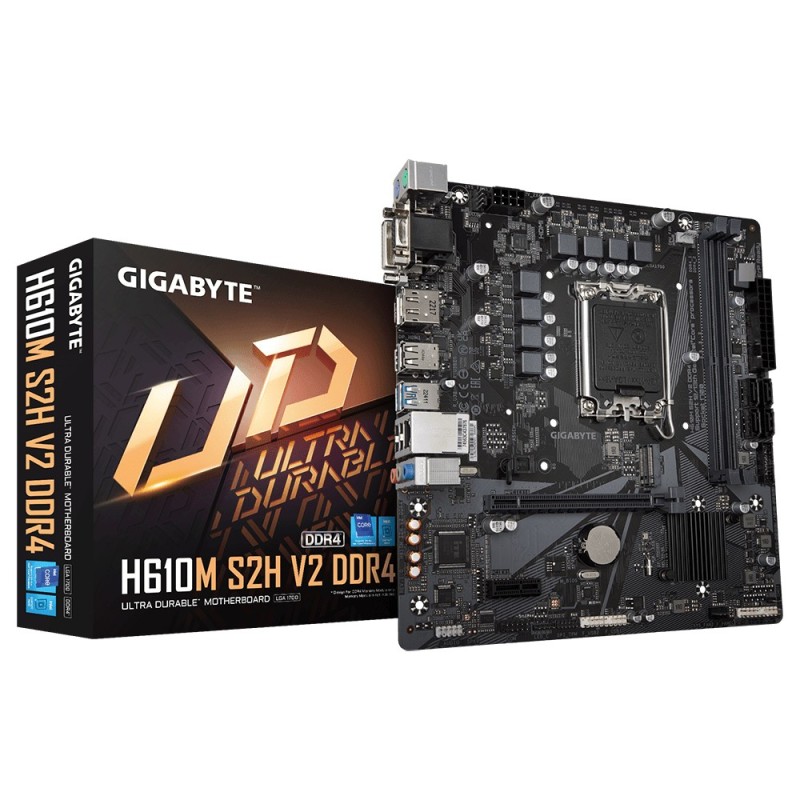 Gigabyte H610M S2H V2 DDR4 scheda madre Intel H610 Express LGA 1700 m