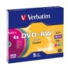 Verbatim DVD+RW Colours 4,7 GB 5 pz (VERBATIM DVD+RW SERL 4.7GB 4X CO