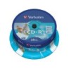 Verbatim CD-R AZO Wide Inkjet Printable 700 MB 25 pz (CDR 80MIN 700MB