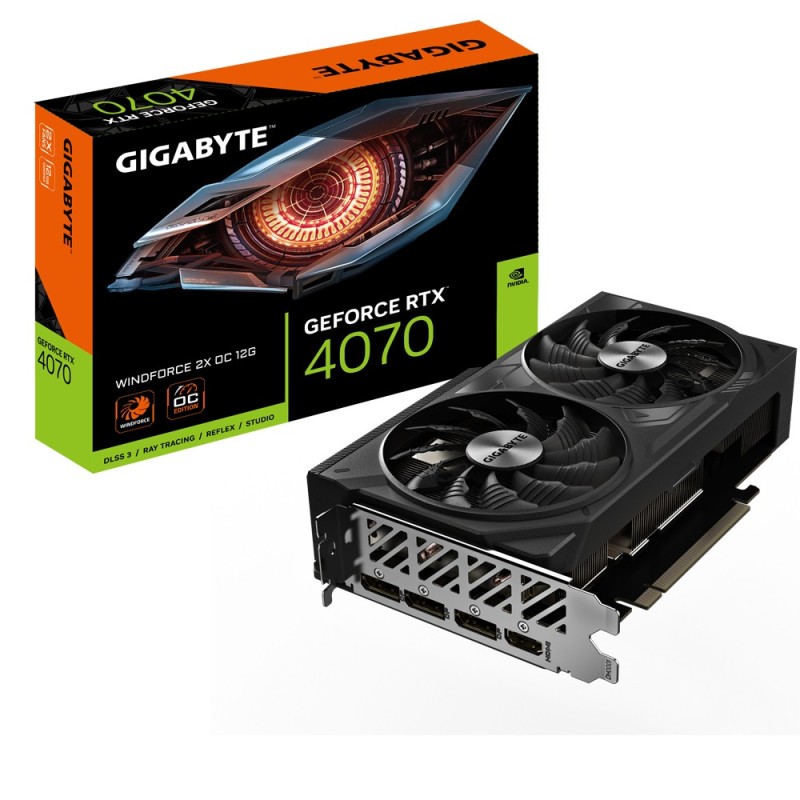 Gigabyte GeForce RTX 4070 WINDFORCE 2X OC 12G NVIDIA 12 GB GDDR6X (GI