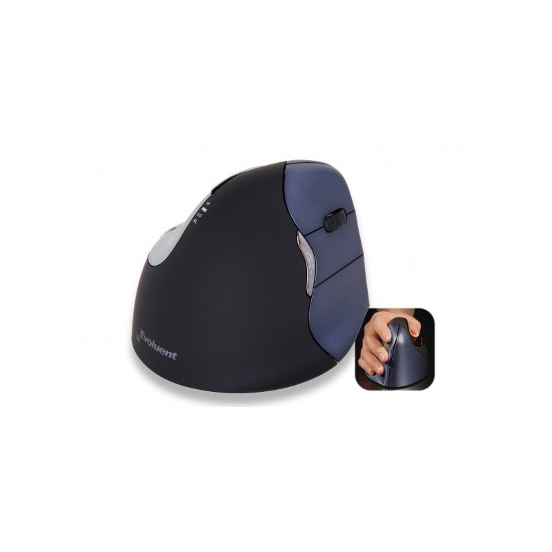 BakkerElkhuizen Evoluent4 Wireless mouse Mano destra RF Wireless Lase