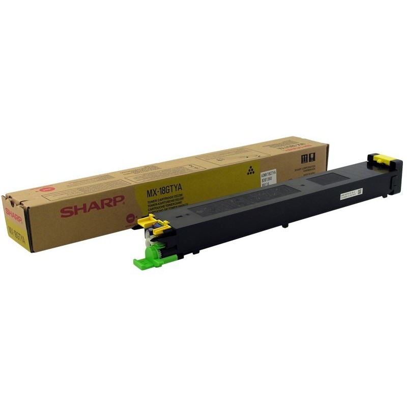 Sharp MX-18GTYA cartuccia toner 1 pz Originale Giallo (SHARP MX1800 Y