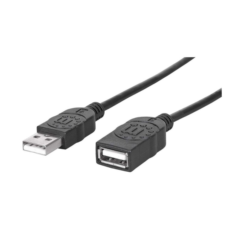 Manhattan 338653 cavo USB 1,8 m USB 2.0 USB A Nero (USB-A CABLE 1.8M 