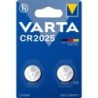 Varta LITHIUM Coin CR2025 [Batteria a bottone, 3V] Blister da 2 (1x2 