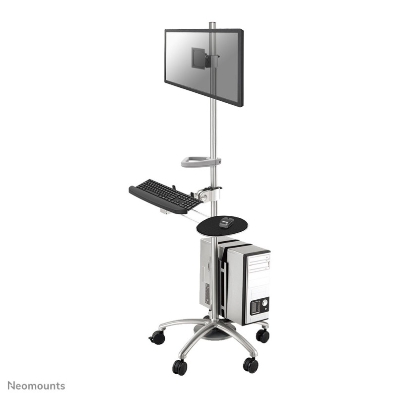 Neomounts Stazione di lavoro mobile per monitor (FLOOR STAND/TROLLEY 